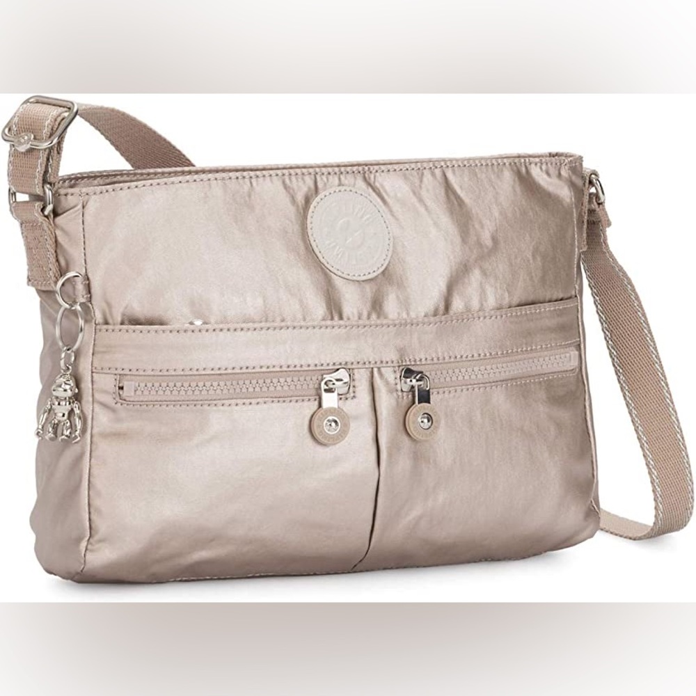 Beautiful Kipling matte metallic gold shoulder bag
